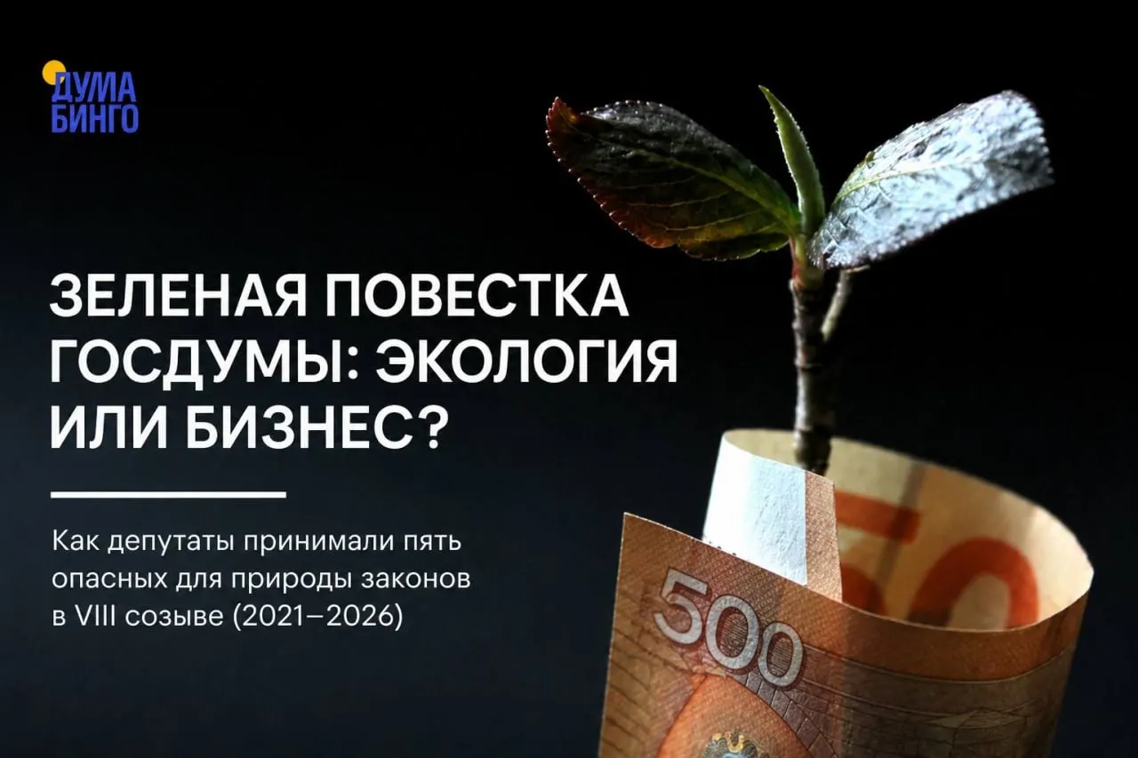 Краткий обзор ключевых законодательных инициатив последних лет, которые, по мнению экспертов, ограничивают общественный контроль, ослабляют охрану заповедных территорий и упрощают правила обращения с редкими видами.