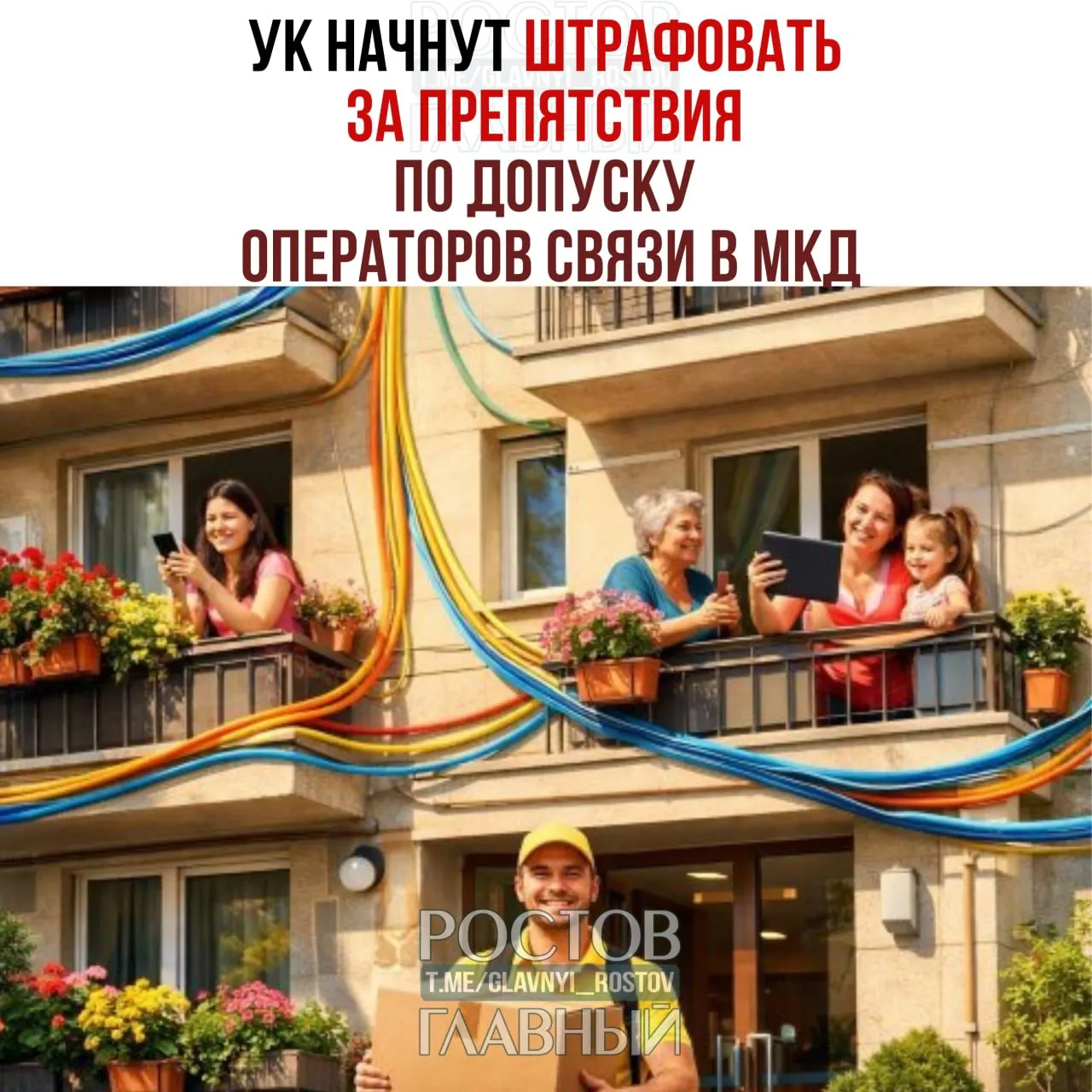 Закон вводит ответственность за препятствия при установке, обслуживании и демонтаже интернет‑оборудования в многоквартирных домах — штрафы до 500 тысяч рублей для юридических лиц.