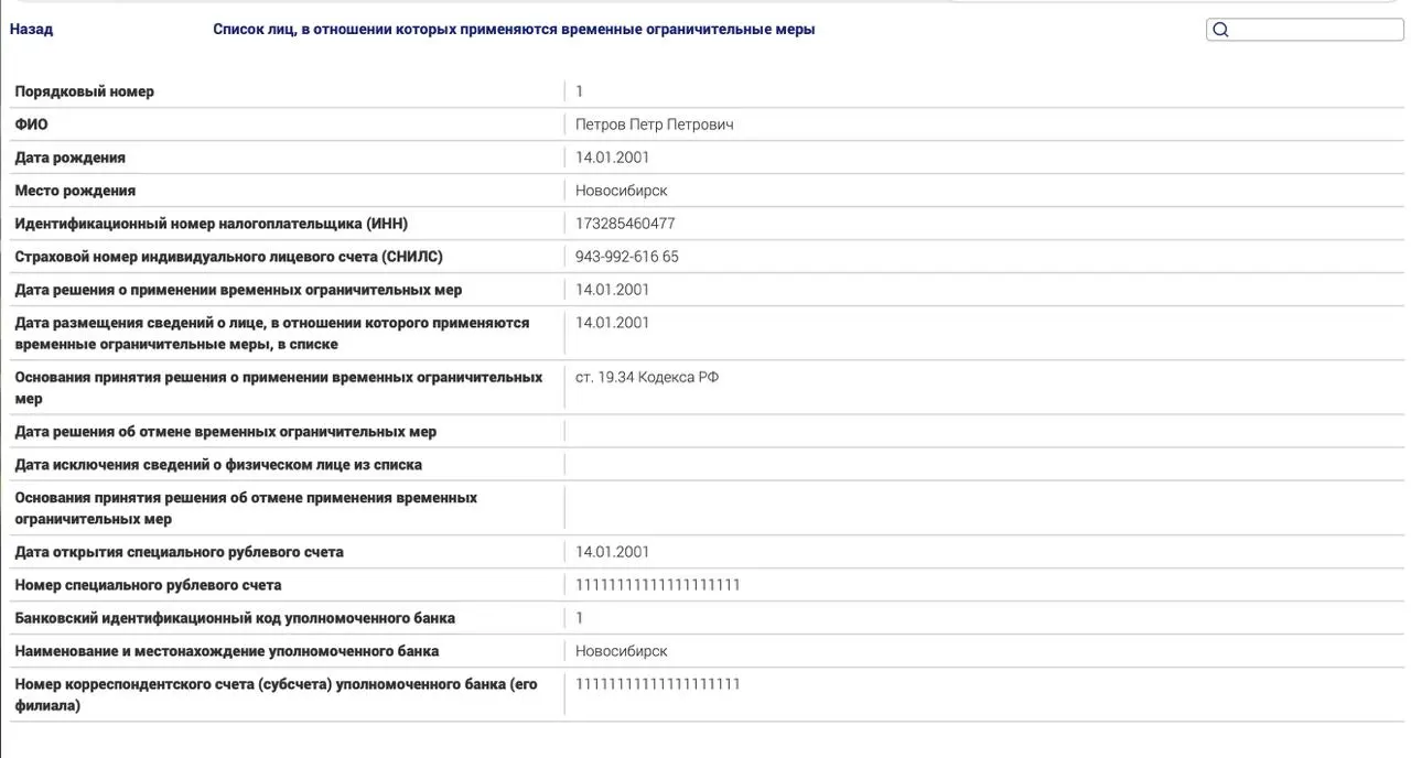Минюст запустил новый реестр ограничений для россиян за границей в рамках политических статей; закон от 4 августа предусматривает дополнительные меры, включая блокировку операций и ограничение доступа к имуществу.