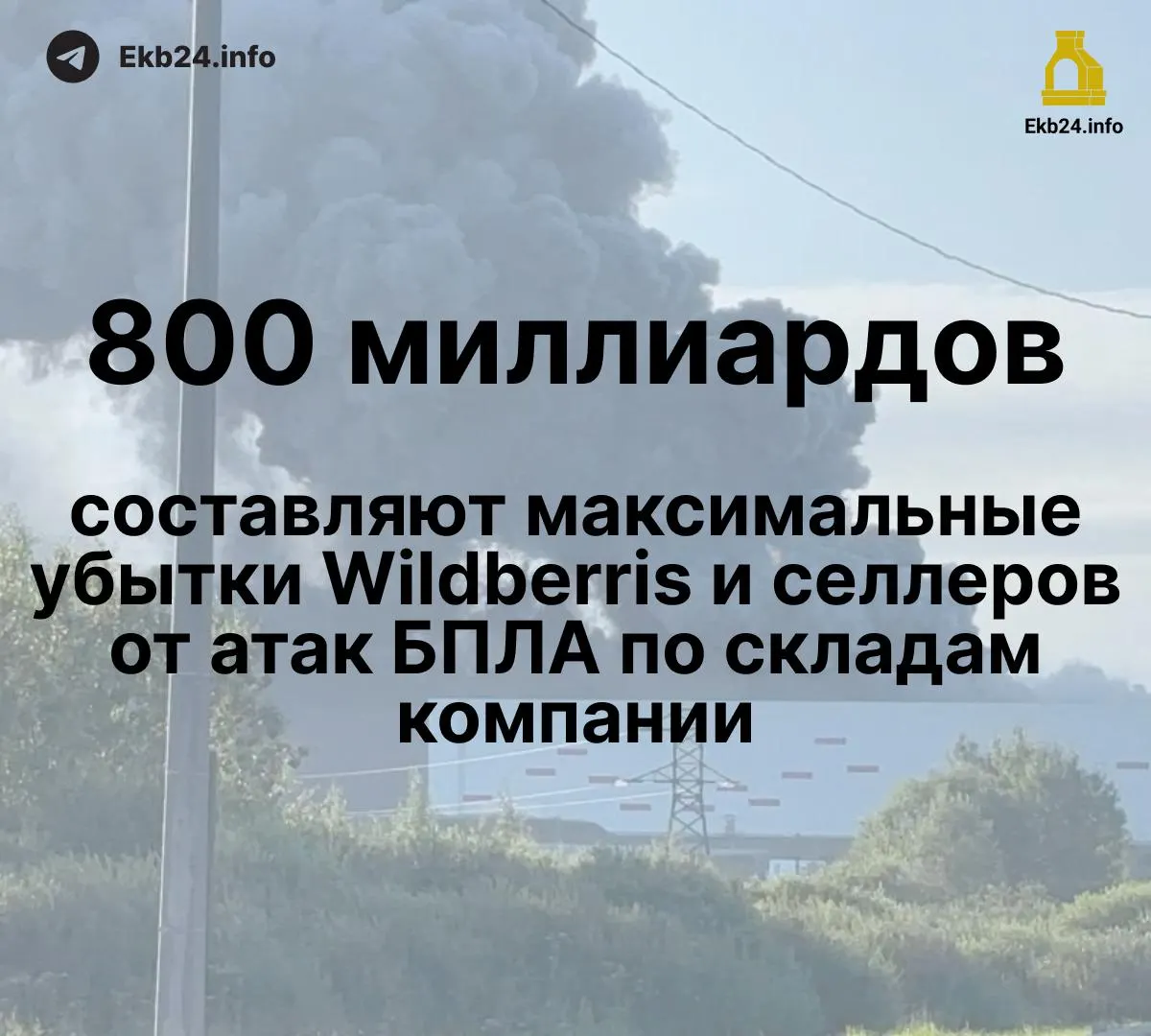 Атаки дронов на инфраструктуру Wildberries обернулись огромными потерями: ущерб оценивается в 600–800 млрд рублей, часть продавцов потеряла до 95% товаров, компенсации до сих пор не выплачены.